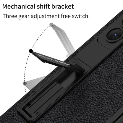 Leather Samsung Galaxy Z Fold5 Case With Film Kickstand