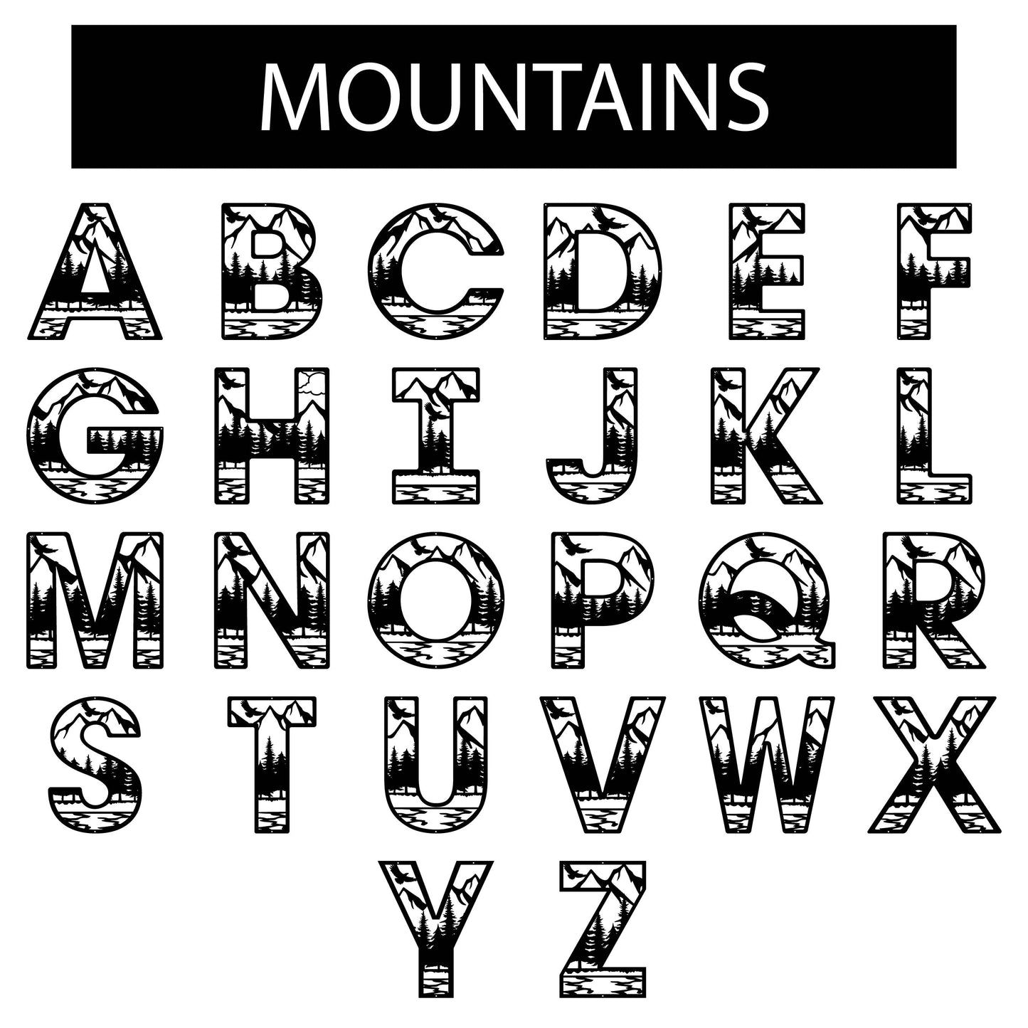 Outdoor Letter Monogram