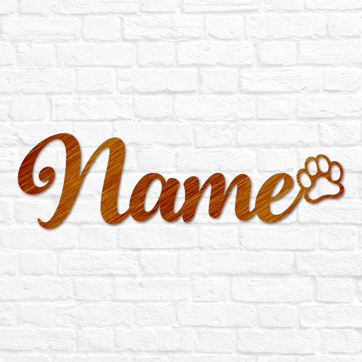 Pet Name with Paw
