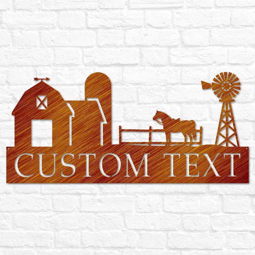 Ranch Scene Monogram