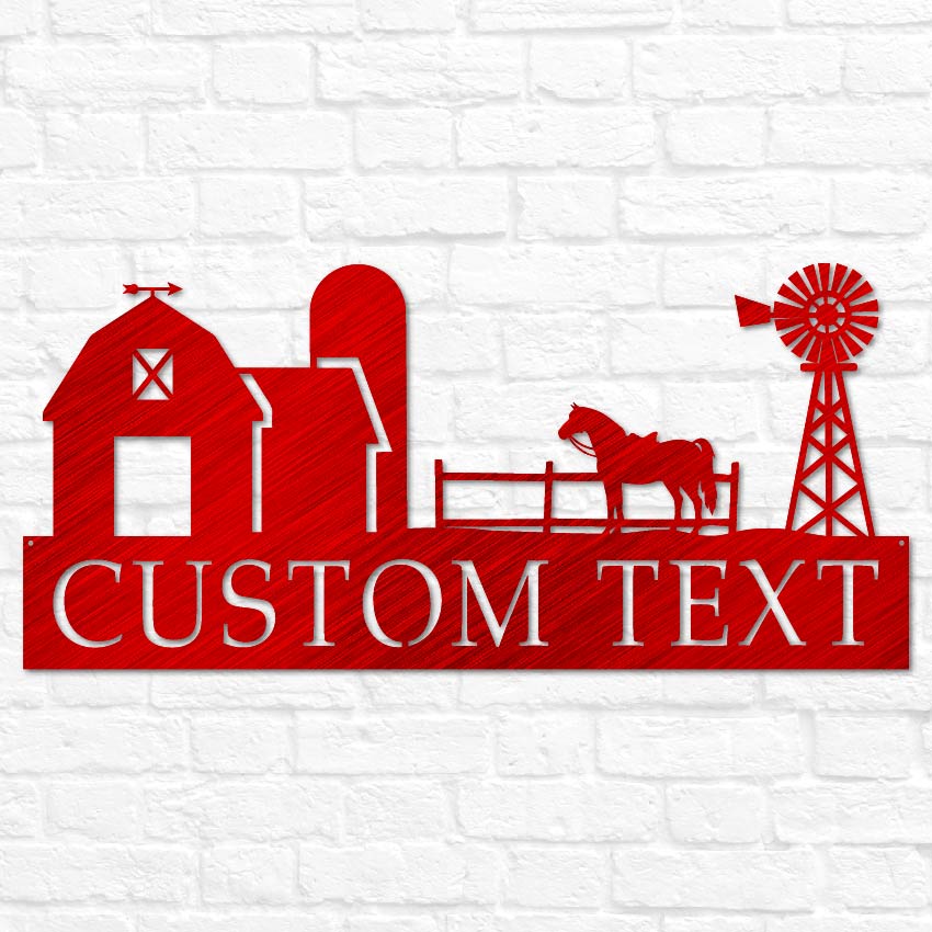 Ranch Scene Monogram