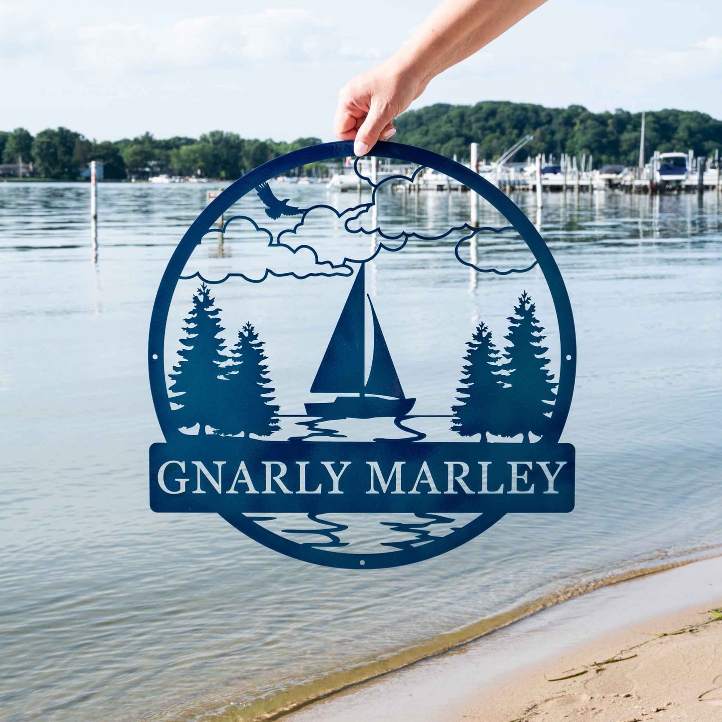 Sailboat Outdoor Monogram