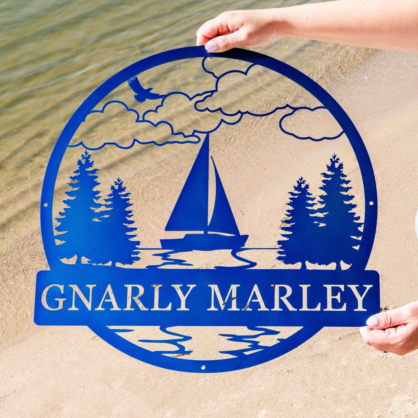 Sailboat Outdoor Monogram