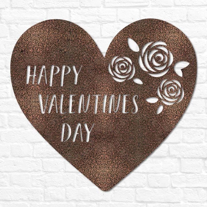 Happy Valentines Day Heart Flowers