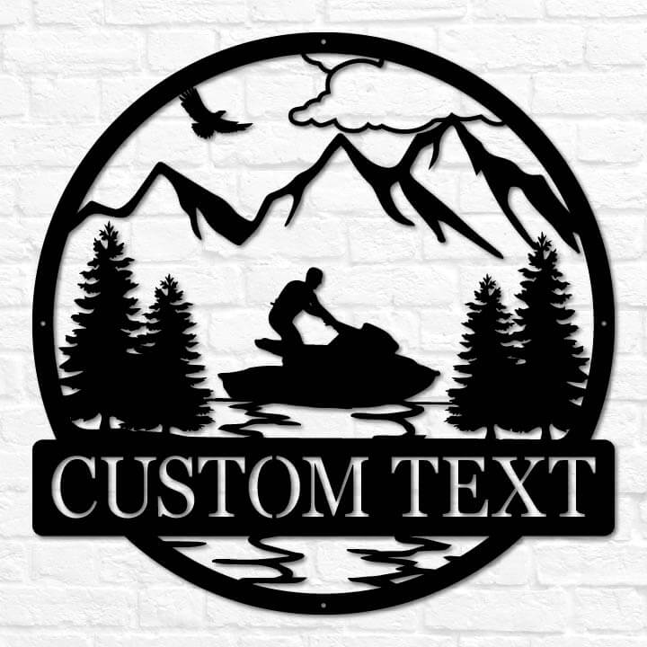 Jet Ski Outdoor Monogram