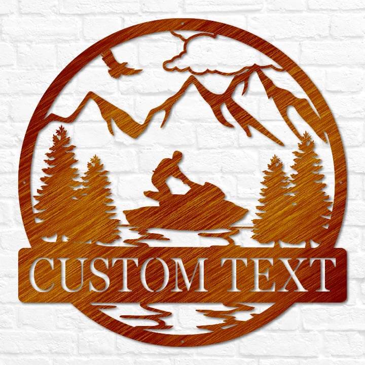 Jet Ski Outdoor Monogram