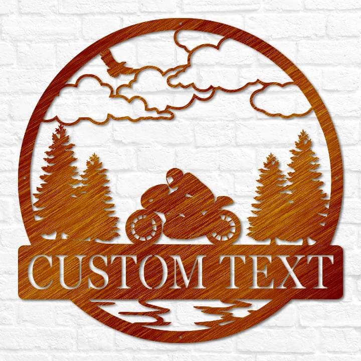 Sportbike Motorcyle Outdoor Monogram