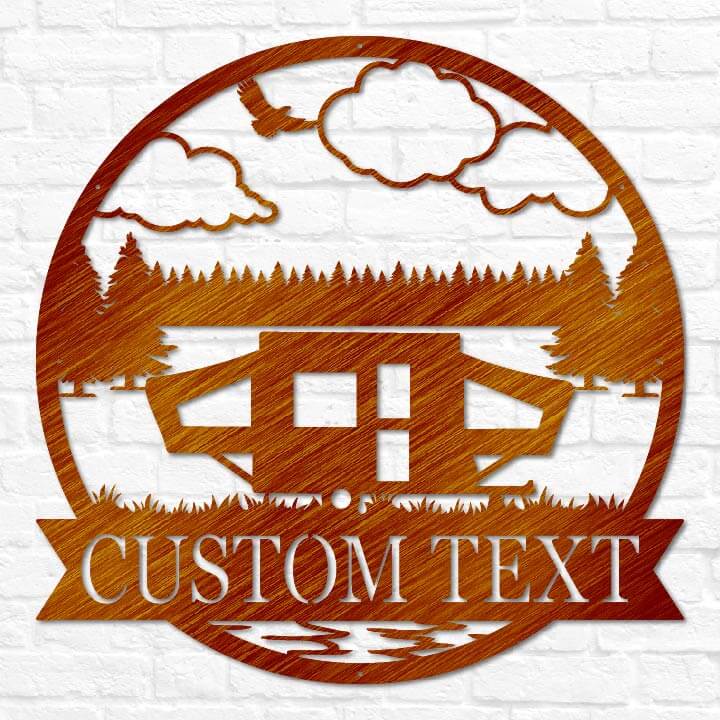 Pop Up Camper Outdoor Monogram