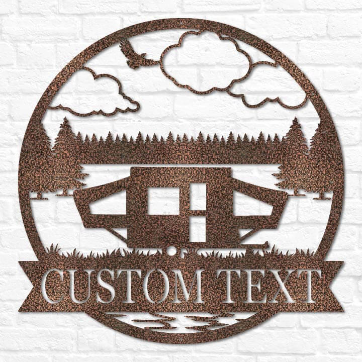 Pop Up Camper Outdoor Monogram