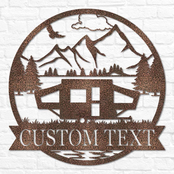 Pop Up Camper Outdoor Monogram