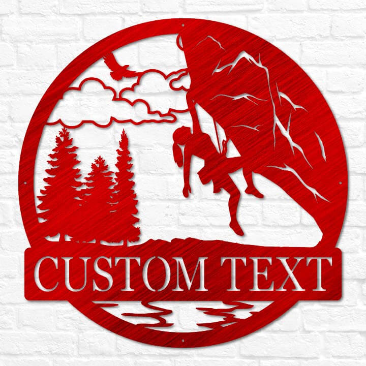 Rock Climbing Outdoor Monogram