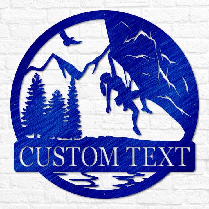 Rock Climbing Outdoor Monogram