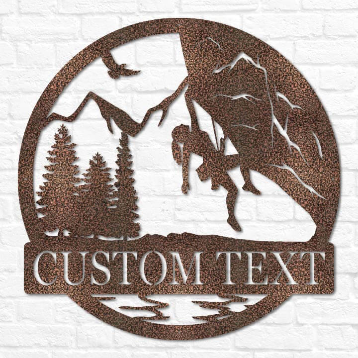 Rock Climbing Outdoor Monogram