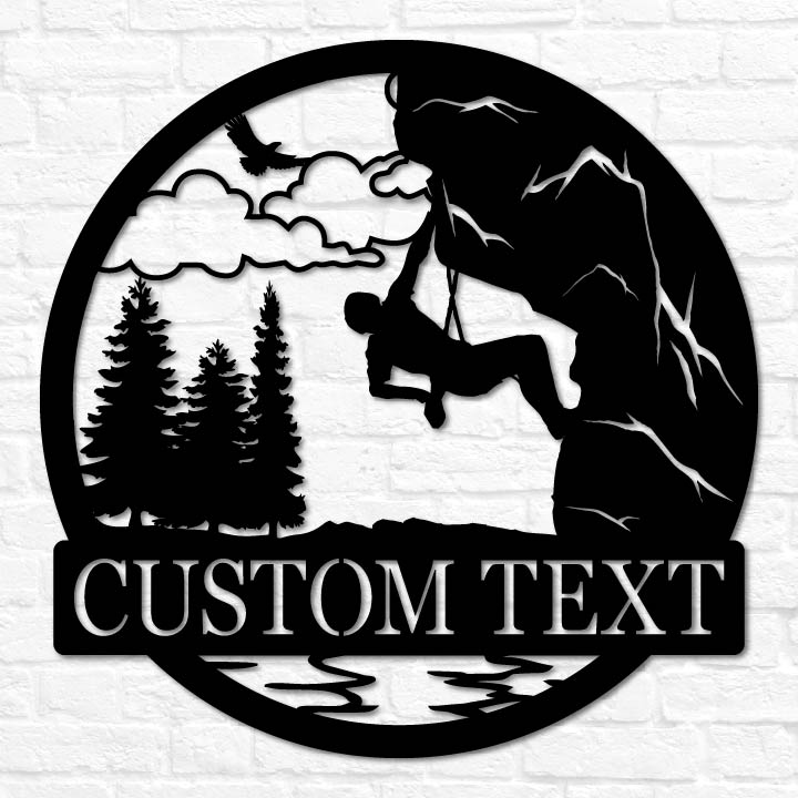 Rock Climbing Outdoor Monogram