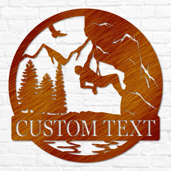 Rock Climbing Outdoor Monogram