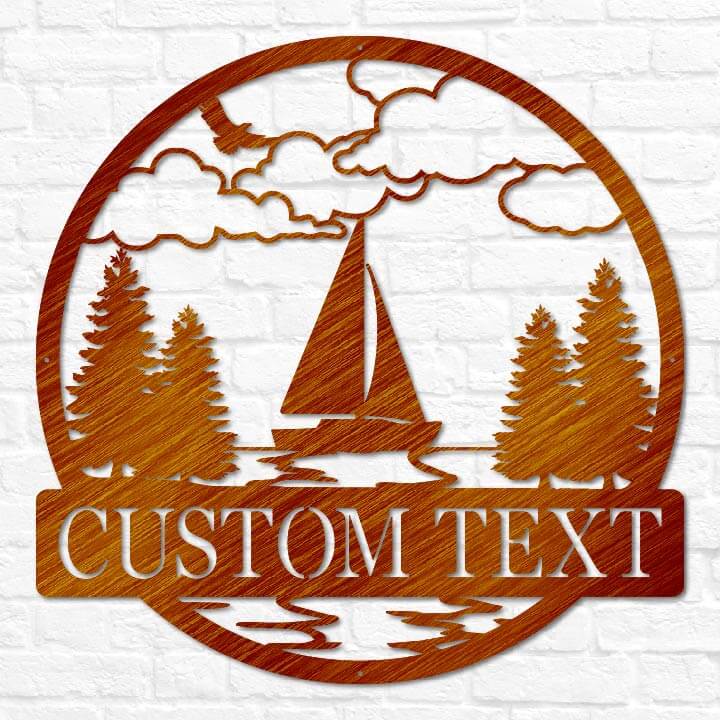 Sailboat Outdoor Monogram