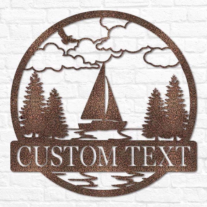 Sailboat Outdoor Monogram