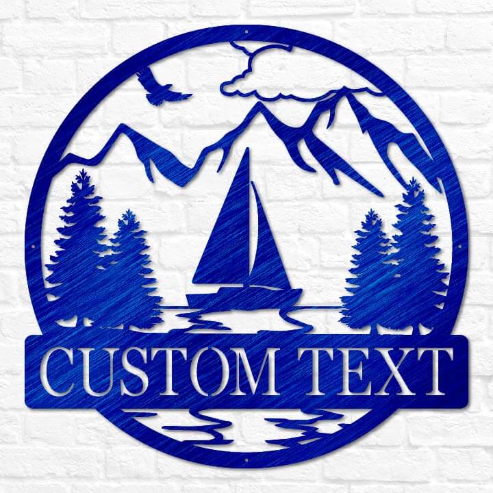 Sailboat Outdoor Monogram