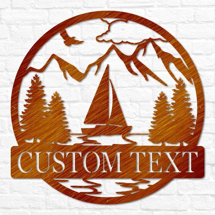 Sailboat Outdoor Monogram