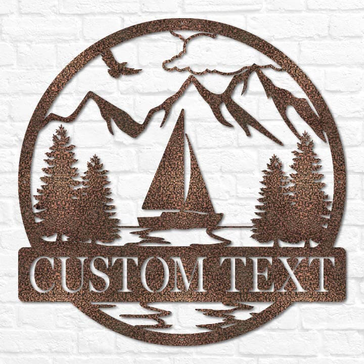 Sailboat Outdoor Monogram