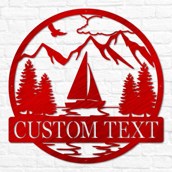 Sailboat Outdoor Monogram