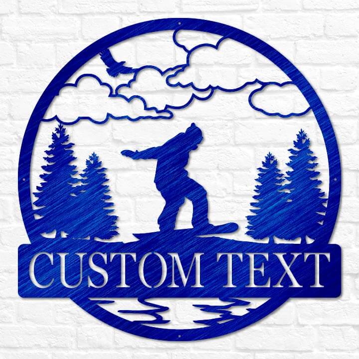 Snowboarding Outdoor Monogram