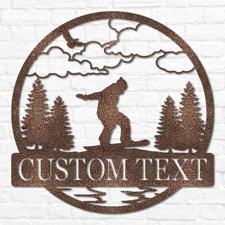 Snowboarding Outdoor Monogram