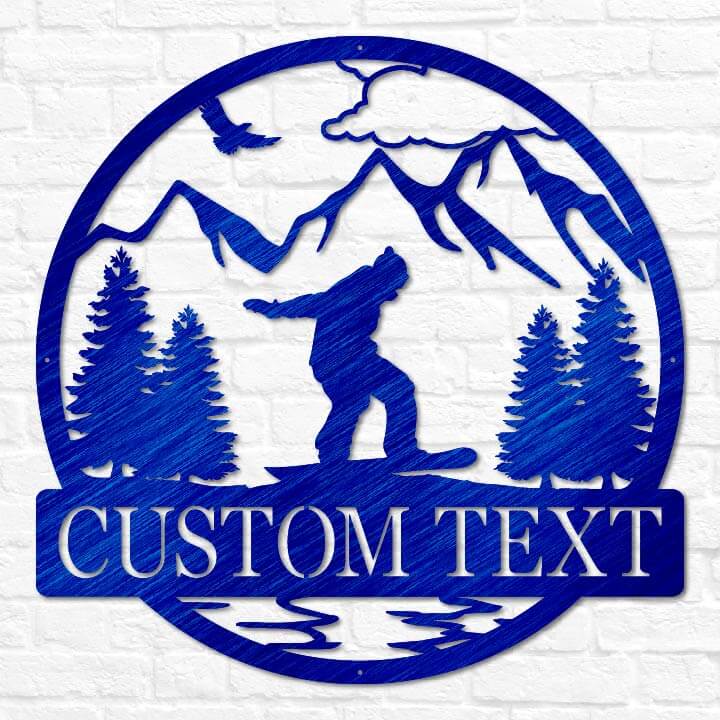 Snowboarding Outdoor Monogram