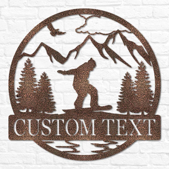 Snowboarding Outdoor Monogram