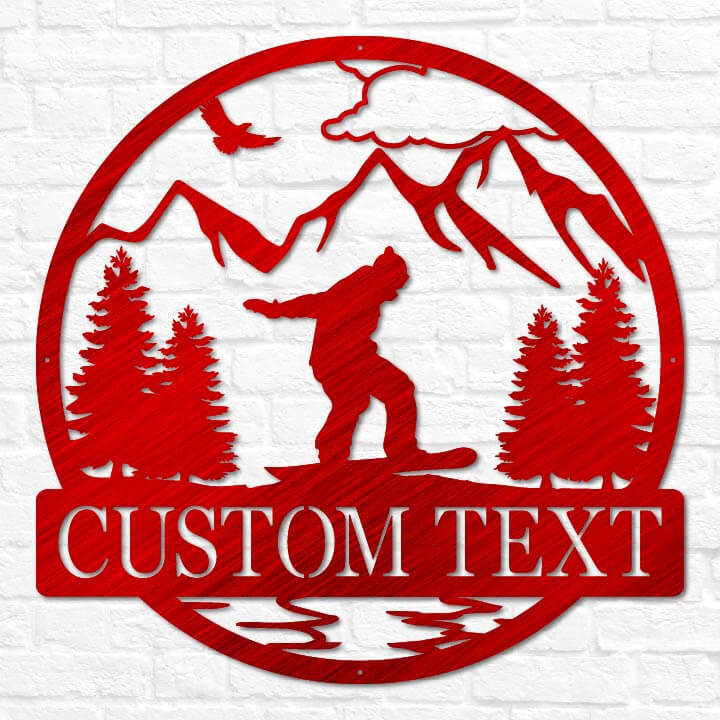 Snowboarding Outdoor Monogram