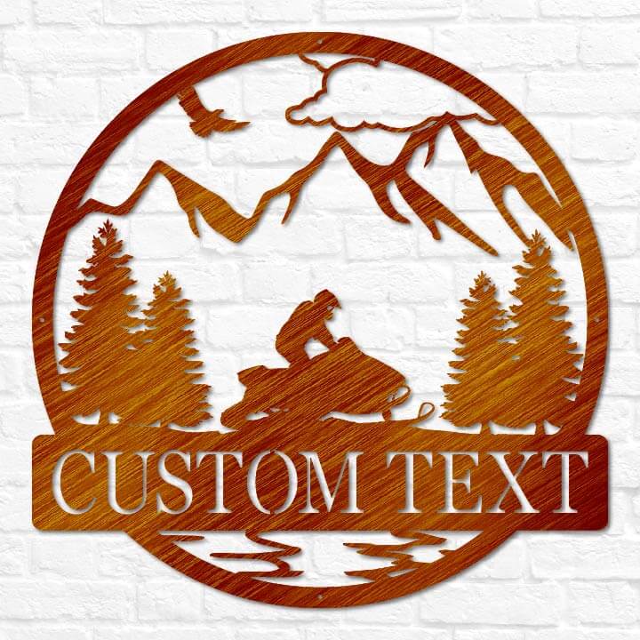 Snowmobile Outdoor Monogram