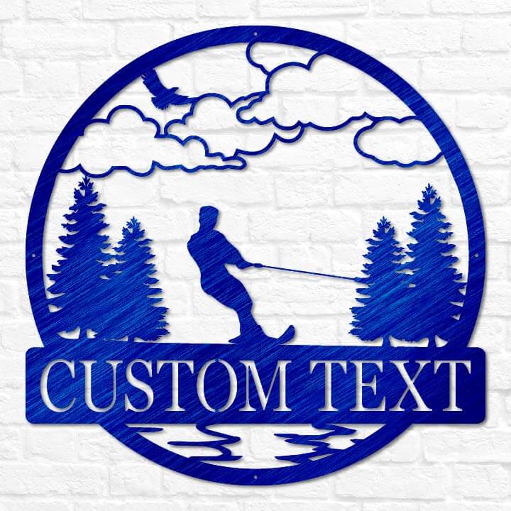 Water Skiing Outdoor Monogram