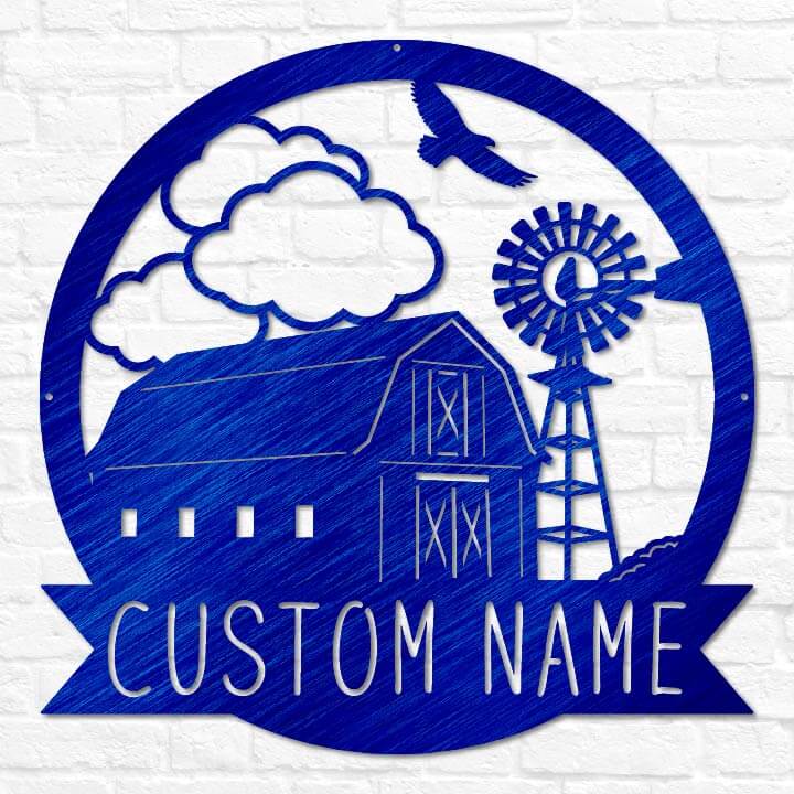 Barn & Windmill Monogram