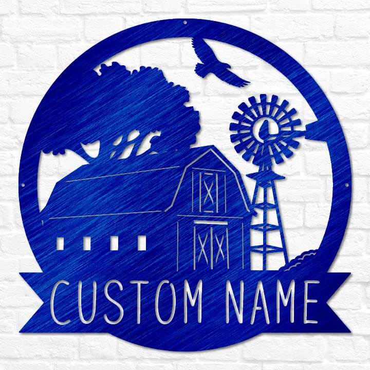 Barn & Windmill Monogram