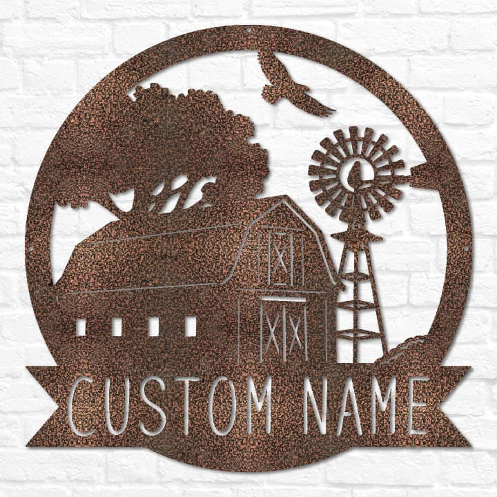 Barn & Windmill Monogram