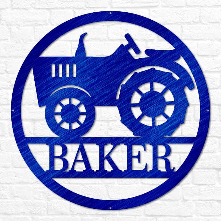 Tractor Circle Monogram