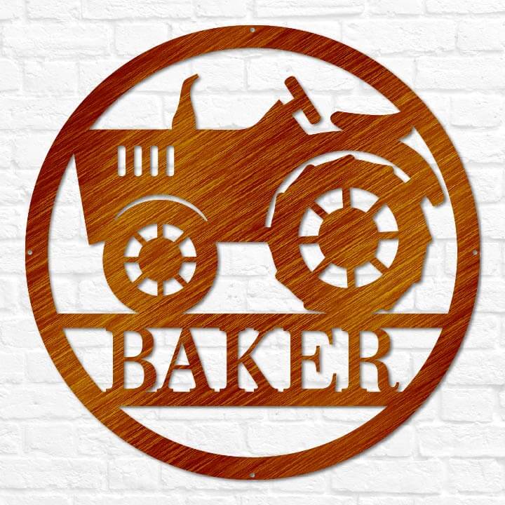 Tractor Circle Monogram