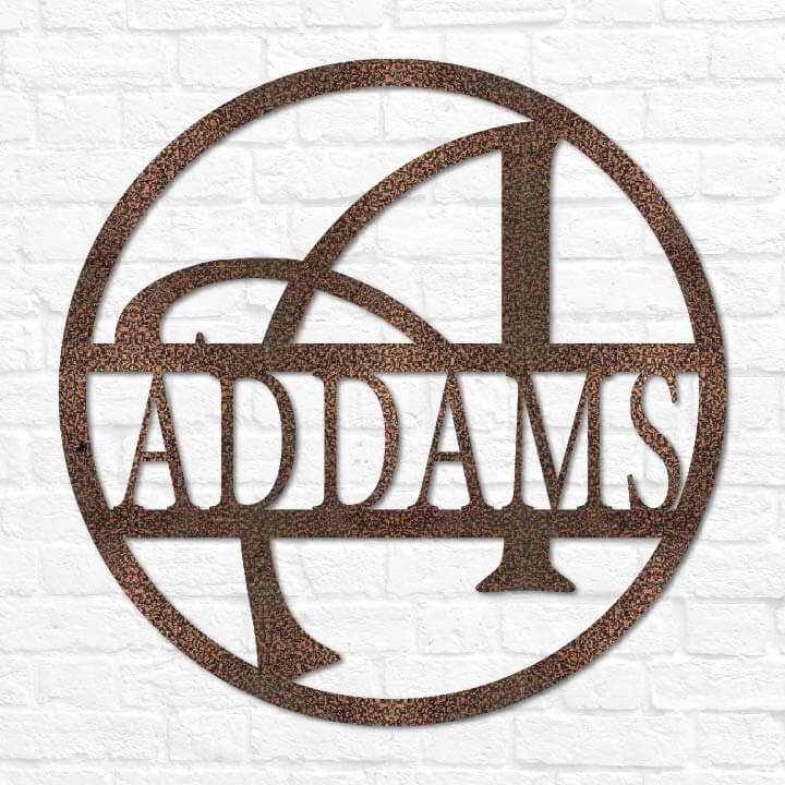 Whimsey Letter Circle Monogram