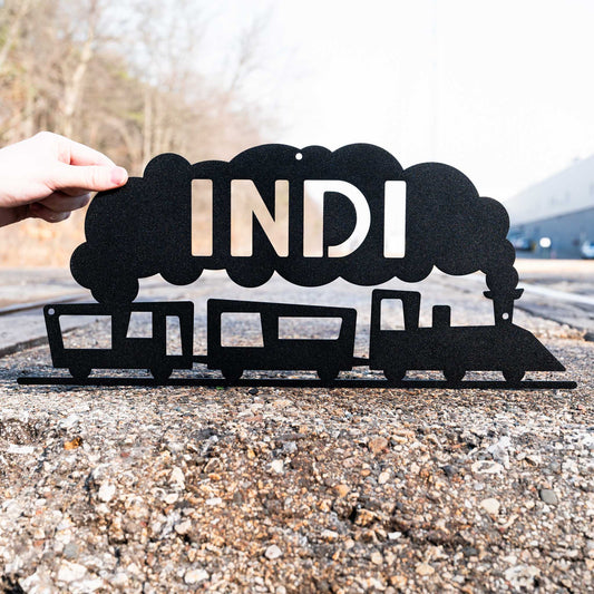 Train Name Sign