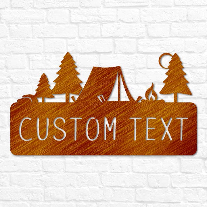 Tent Monogram Plaque