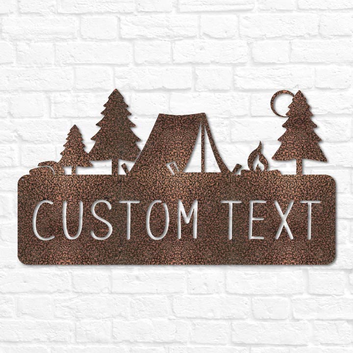 Tent Monogram Plaque