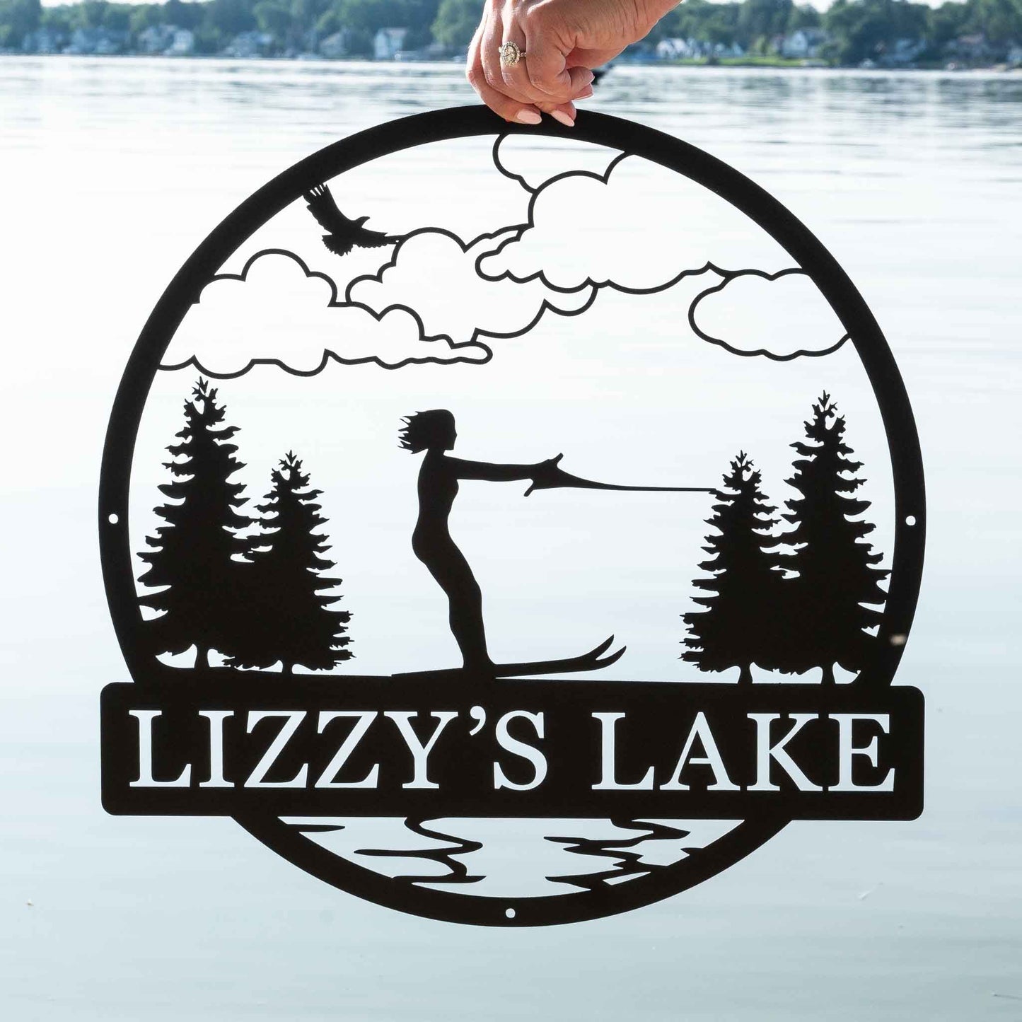 Water Skiing Outdoor Monogram