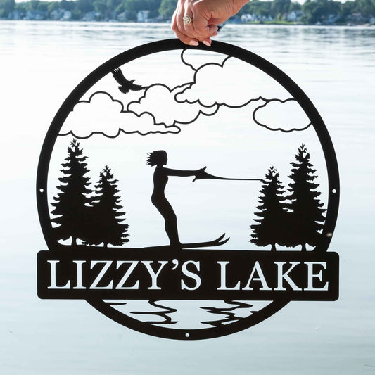 Water Skiing Outdoor Monogram