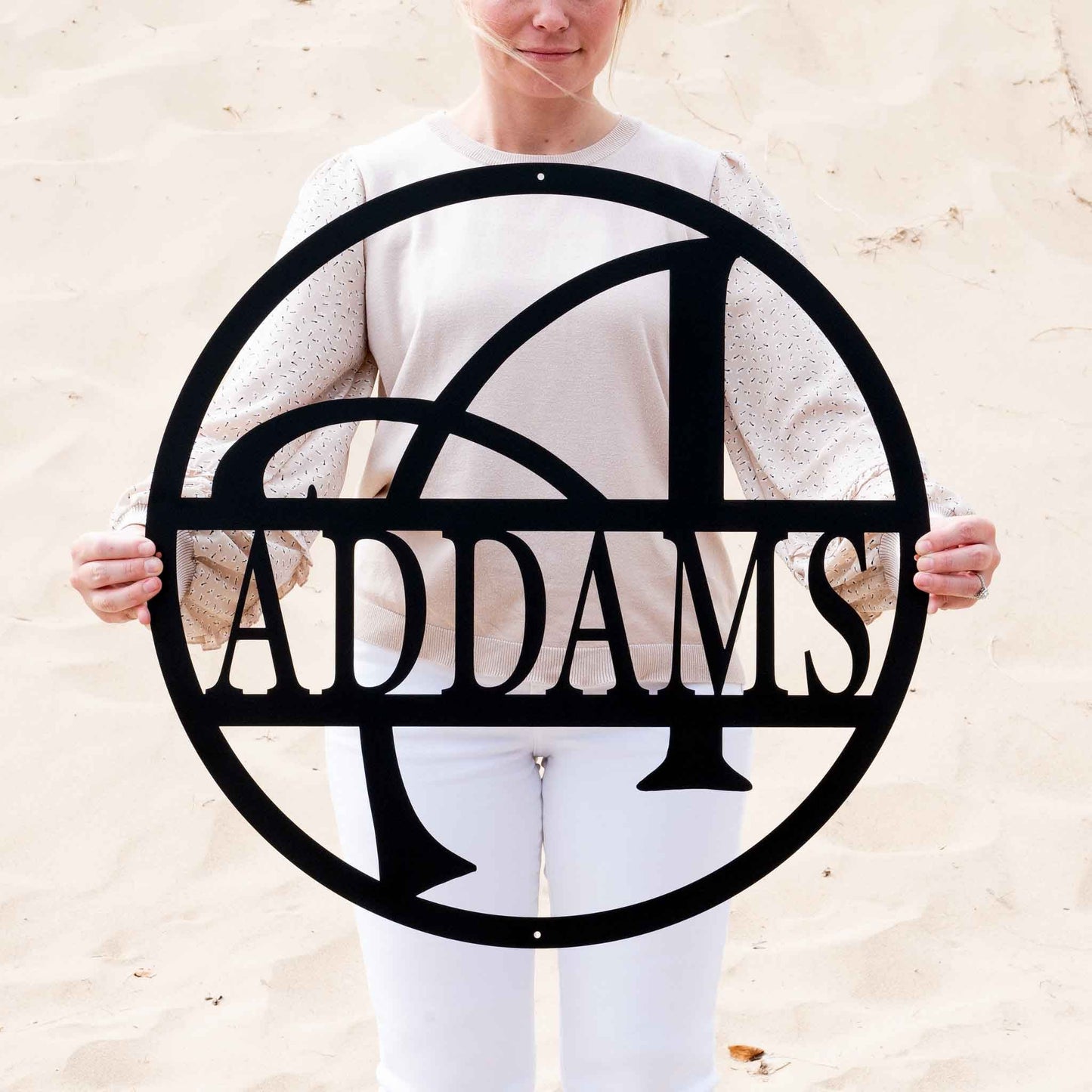 Whimsey Letter Circle Monogram