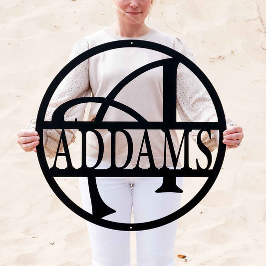 Whimsey Letter Circle Monogram