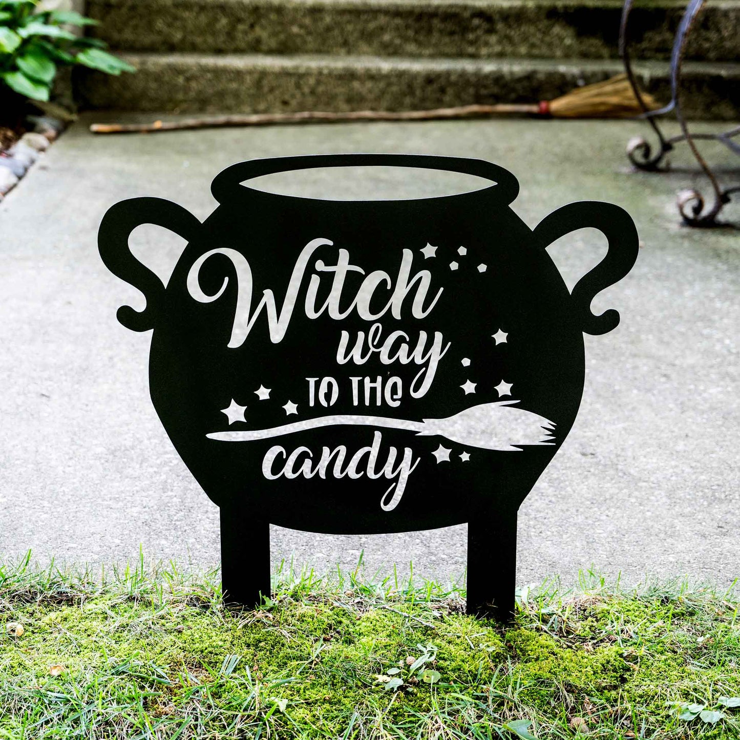 Witch Way to the Candy Yard Sign