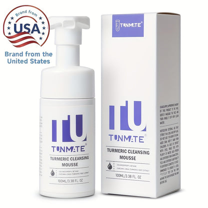 Tunmate Curcumin Cleansing Mousse After Cleansing, The Skin Is Refreshed And Not Greasy, Making The Skin Clear And Transparent, Clean And Refreshing American Brand -100ml/3.38 FL.OZ