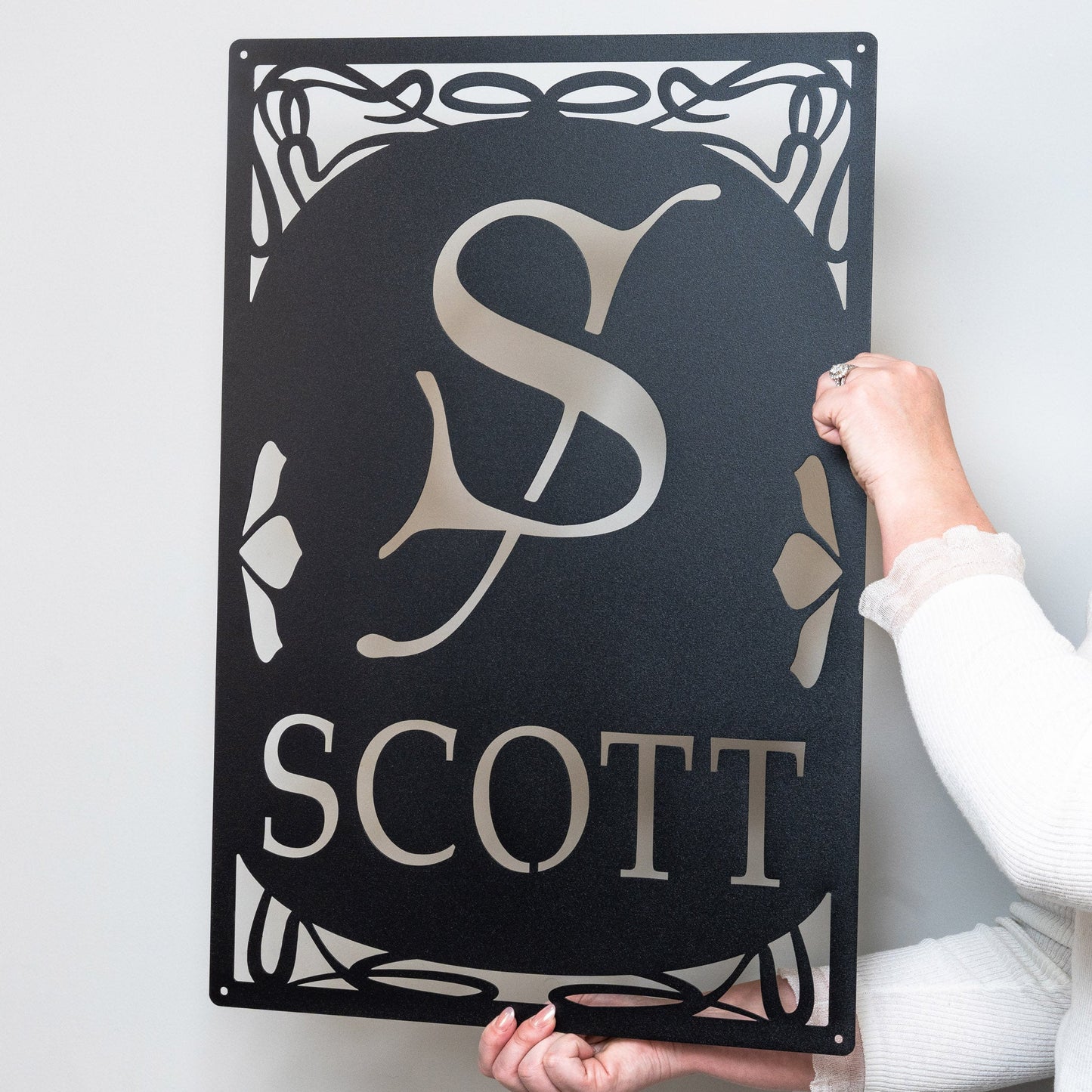 Art Nouveau Letter Name Sign