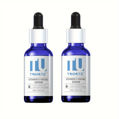 Tunmate Vitamin C Facial Serum | Contains Vitamin C, Propylene Glycol, Ceramide | Evens Out Skin Tone, Lasting And Powerful Moisturizing, Enhances The Natural Radiance Of The Face, Looks Younger | Brightening And Moisturizing Facial Serum