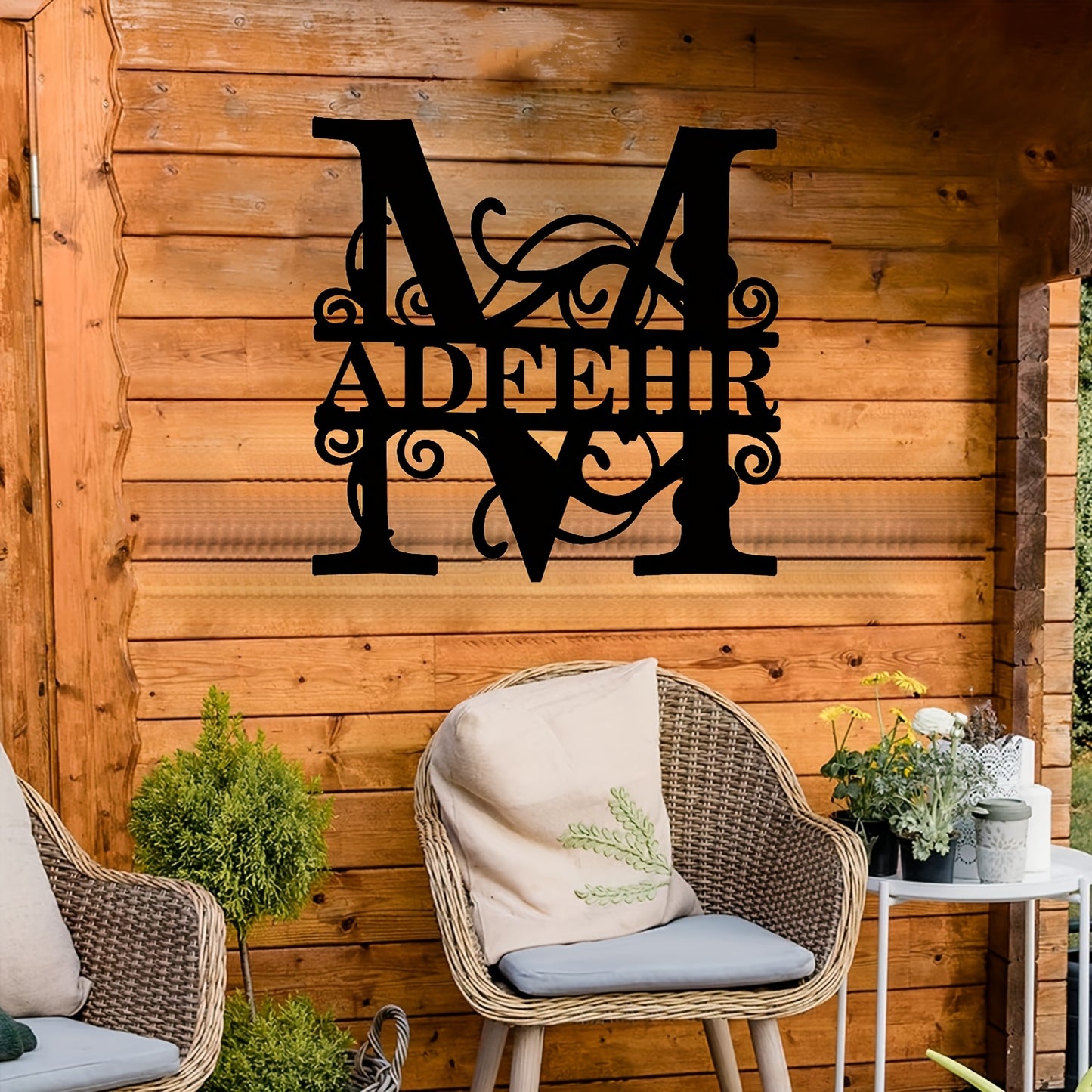 Personalized Monogram Wall Decor - Custom Name & Initials